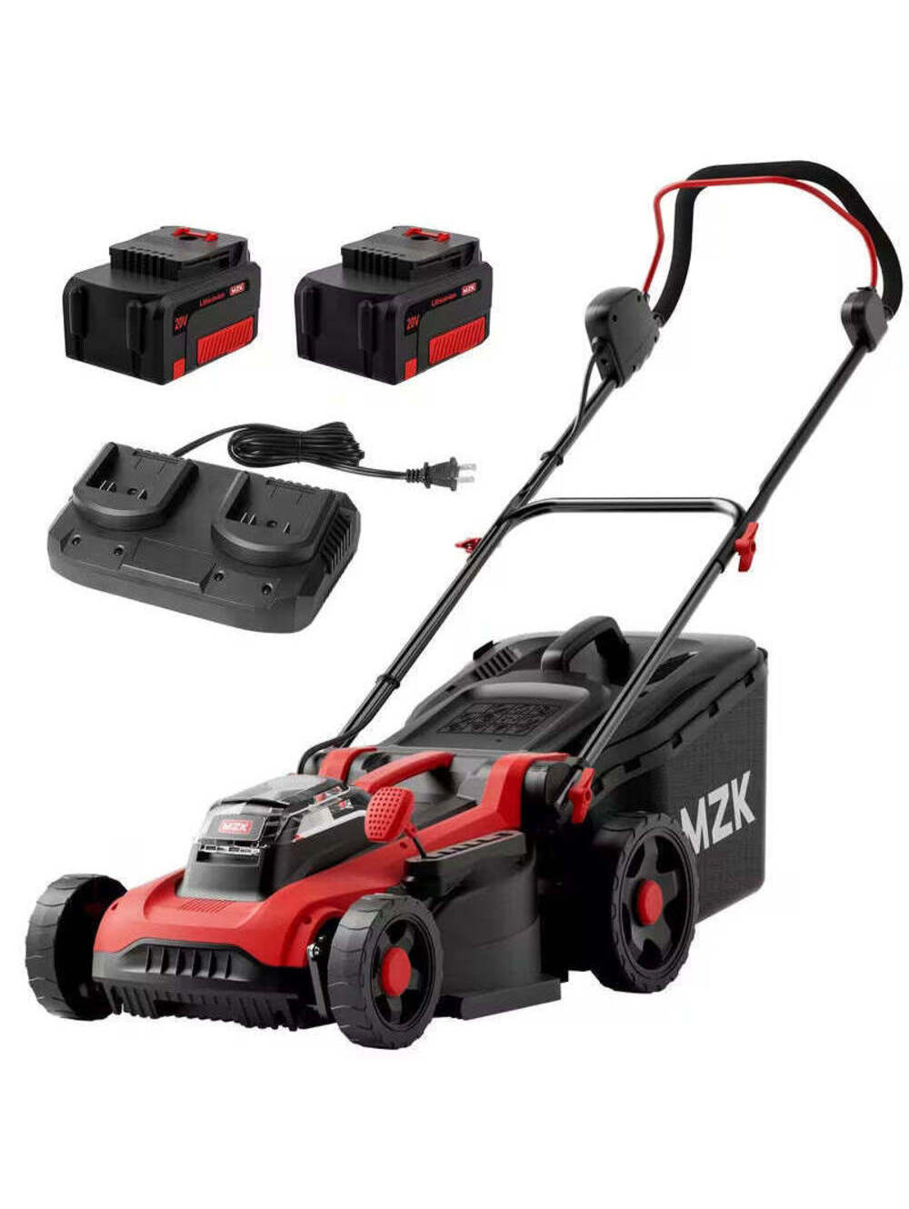 40V 16-Inch Electric Lawn Mower, 2-In-1 Brushless Cordless Lawn Mower